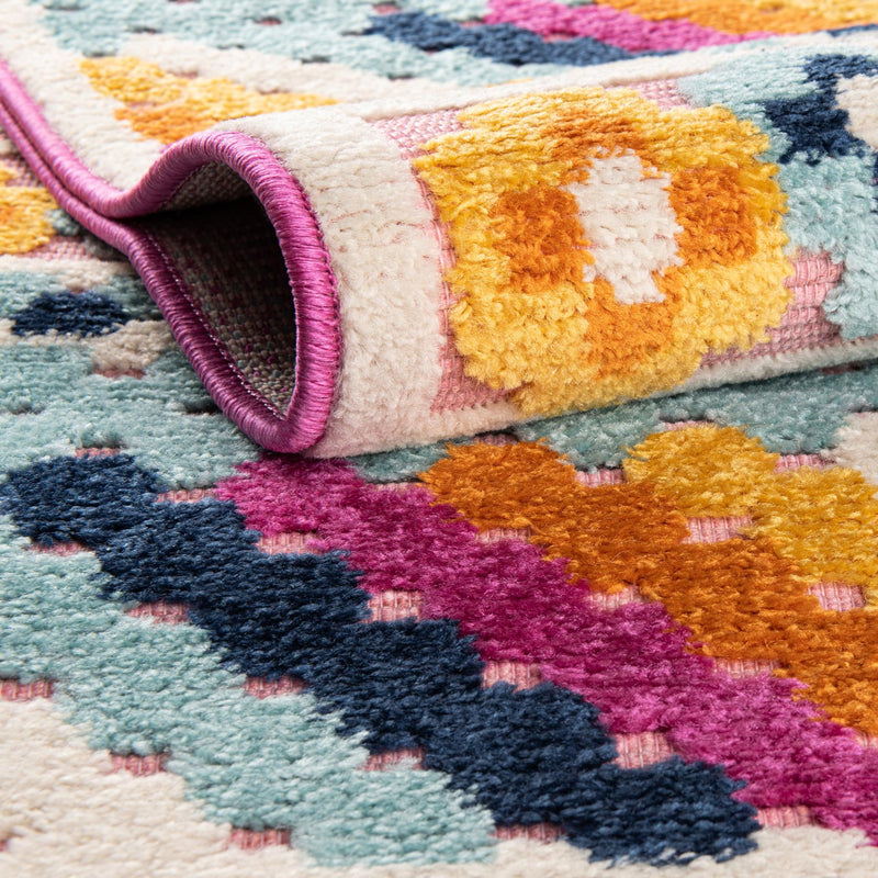 Bahama Breeze Outdoor Collection Area Rug -  Bimini Rectangle Pink  lifestyle 15
