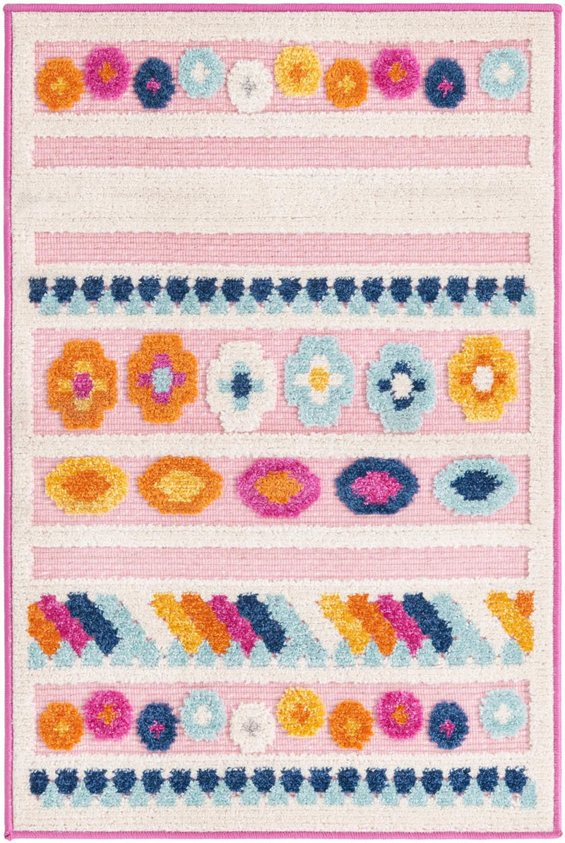Bahama Breeze Outdoor Collection Area Rug -  Bimini Rectangle Pink  lifestyle 3
