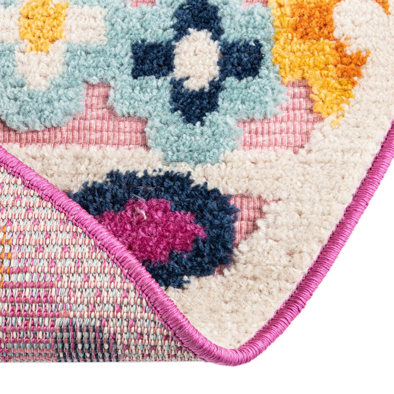 Bahama Breeze Outdoor Collection Area Rug -  Bimini Round Pink  lifestyle 70
