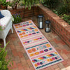 Bahama Breeze Outdoor Collection Area Rug -  Bimini Runner Pink  lifestyle 111