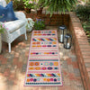 Bahama Breeze Outdoor Collection Area Rug -  Bimini Runner Pink  lifestyle 116