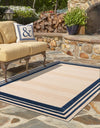 Bahama Breeze Outdoor Collection Area Rug -  Abaco Rectangle Beige  lifestyle 6