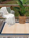 Bahama Breeze Outdoor Collection Area Rug -  Abaco Rectangle Beige  lifestyle 10