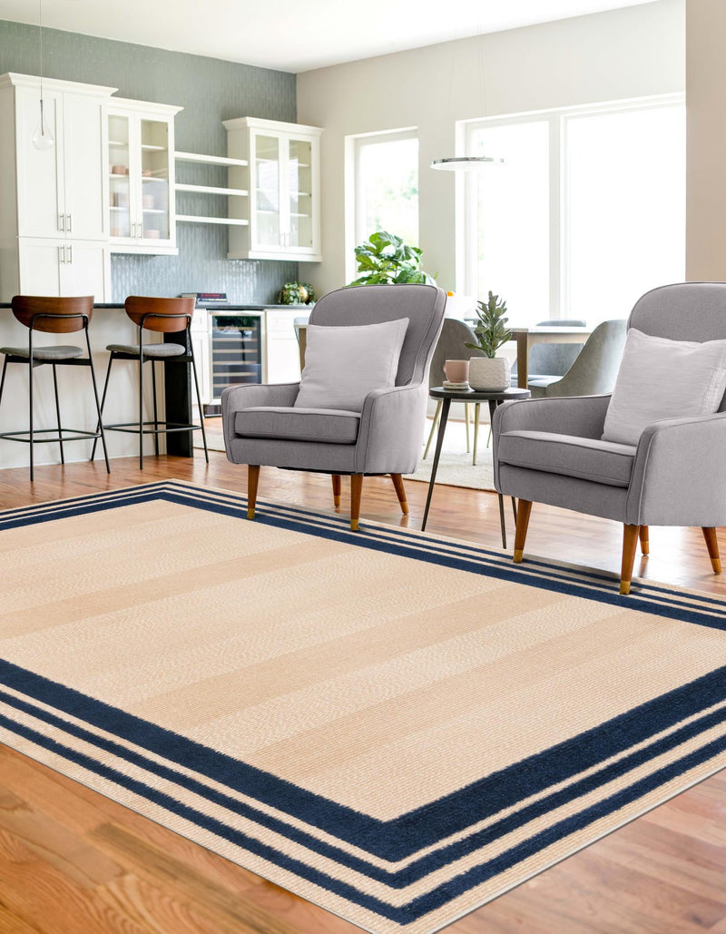 Bahama Breeze Outdoor Collection Area Rug -  Abaco Rectangle Beige  lifestyle 13