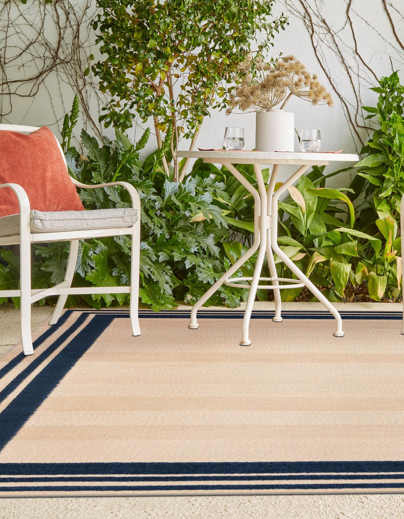 Bahama Breeze Outdoor Collection Area Rug -  Abaco Rectangle Beige  lifestyle 28