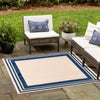 Bahama Breeze Outdoor Collection Area Rug -  Abaco Square Beige  lifestyle 95