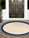 Bahama Breeze Outdoor Collection Area Rug -  Abaco Round Beige  lifestyle 41