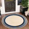 Bahama Breeze Outdoor Collection Area Rug -  Abaco Round Beige  lifestyle 96