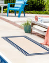 Bahama Breeze Outdoor Collection Area Rug -  Abaco Runner Beige  lifestyle 59