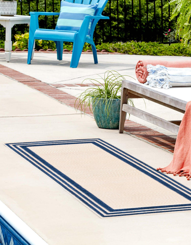 Bahama Breeze Outdoor Collection Area Rug -  Abaco Runner Beige  lifestyle 59