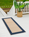 Bahama Breeze Outdoor Collection Area Rug -  Abaco Runner Beige  lifestyle 100
