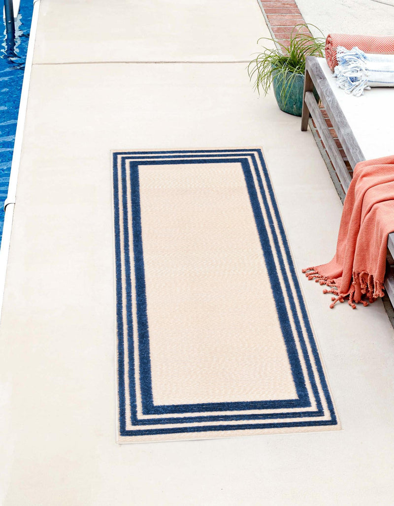 Bahama Breeze Outdoor Collection Area Rug -  Abaco Runner Beige  lifestyle 112