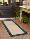 Bahama Breeze Outdoor Collection Area Rug -  Abaco Runner Beige  lifestyle 124