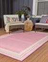 Bahama Breeze Outdoor Collection Area Rug -  Abaco Rectangle Pink  lifestyle 9