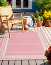 Bahama Breeze Outdoor Collection Area Rug -  Abaco Rectangle Pink  lifestyle 23