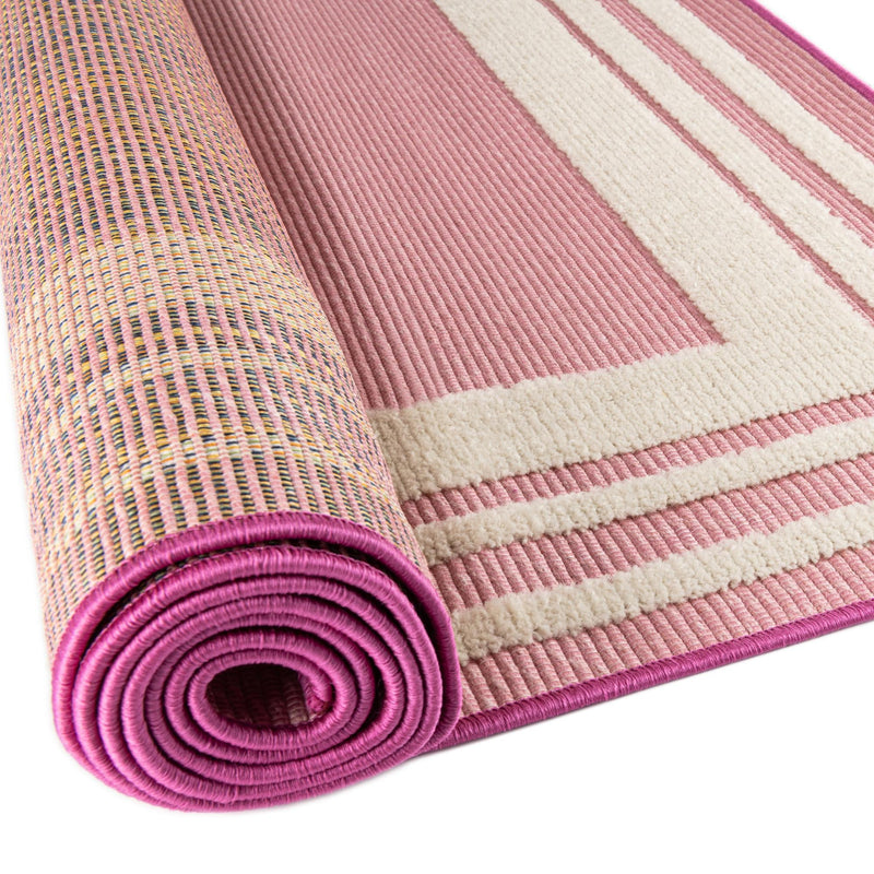 Bahama Breeze Outdoor Collection Area Rug -  Abaco Rectangle Pink  lifestyle 33