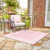 Bahama Breeze Outdoor Collection Area Rug -  Abaco Square Pink  lifestyle 87