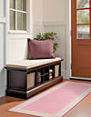 Bahama Breeze Outdoor Collection Area Rug -  Abaco Runner Pink  lifestyle 120