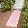 Bahama Breeze Outdoor Collection Area Rug -  Abaco Runner Pink  lifestyle 80