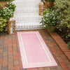 Bahama Breeze Outdoor Collection Area Rug -  Abaco Runner Pink  lifestyle 89