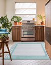 Bahama Breeze Outdoor Collection Area Rug -  Abaco Square Gray Teal  lifestyle 104