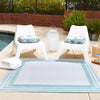 Bahama Breeze Outdoor Collection Area Rug -  Abaco Square Gray Teal  lifestyle 97