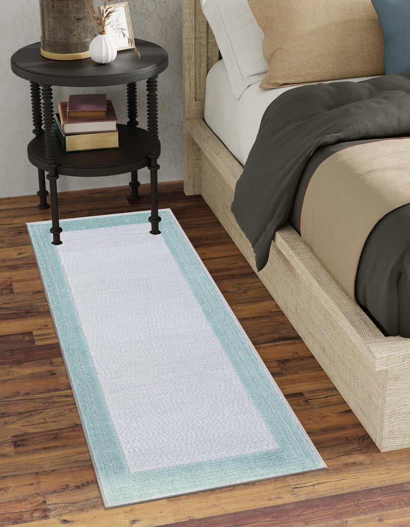 Bahama Breeze Outdoor Collection Area Rug -  Abaco Runner Gray Teal  lifestyle 134