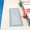 Bahama Breeze Outdoor Collection Area Rug -  Abaco Runner Gray Teal  lifestyle 94