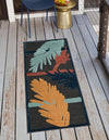 Caribbean Terrace Collection Area Rug - Antigua Runner Charcoal  lifestyle 38