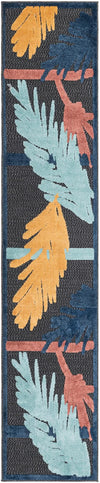 Caribbean Terrace Collection Area Rug - Antigua Runner Charcoal  lifestyle 33