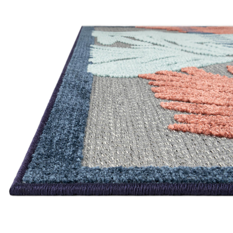 Caribbean Terrace Collection Area Rug - Antigua Rectangle Gray  lifestyle 12