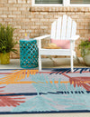 Caribbean Terrace Collection Area Rug - Antigua Square Gray  lifestyle 44