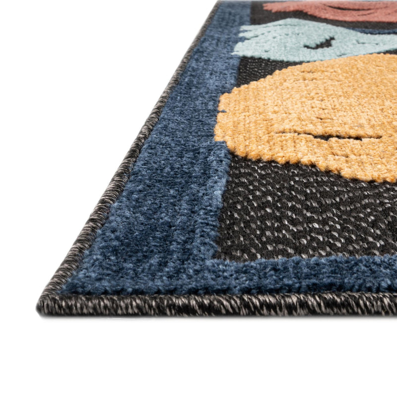 Caribbean Terrace Collection Area Rug -  Grenada Rectangle Charcoal  lifestyle 12