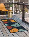Caribbean Terrace Collection Area Rug -  Grenada Runner Charcoal  lifestyle 48