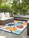 Caribbean Terrace Collection Area Rug -  Grenada Rectangle Ivory  lifestyle 5