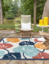Caribbean Terrace Collection Area Rug -  Grenada Square Ivory  lifestyle 43
