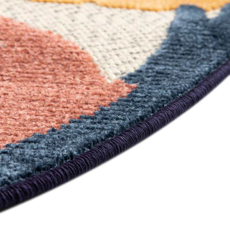 Caribbean Terrace Collection Area Rug -  Grenada Round Ivory  lifestyle 62