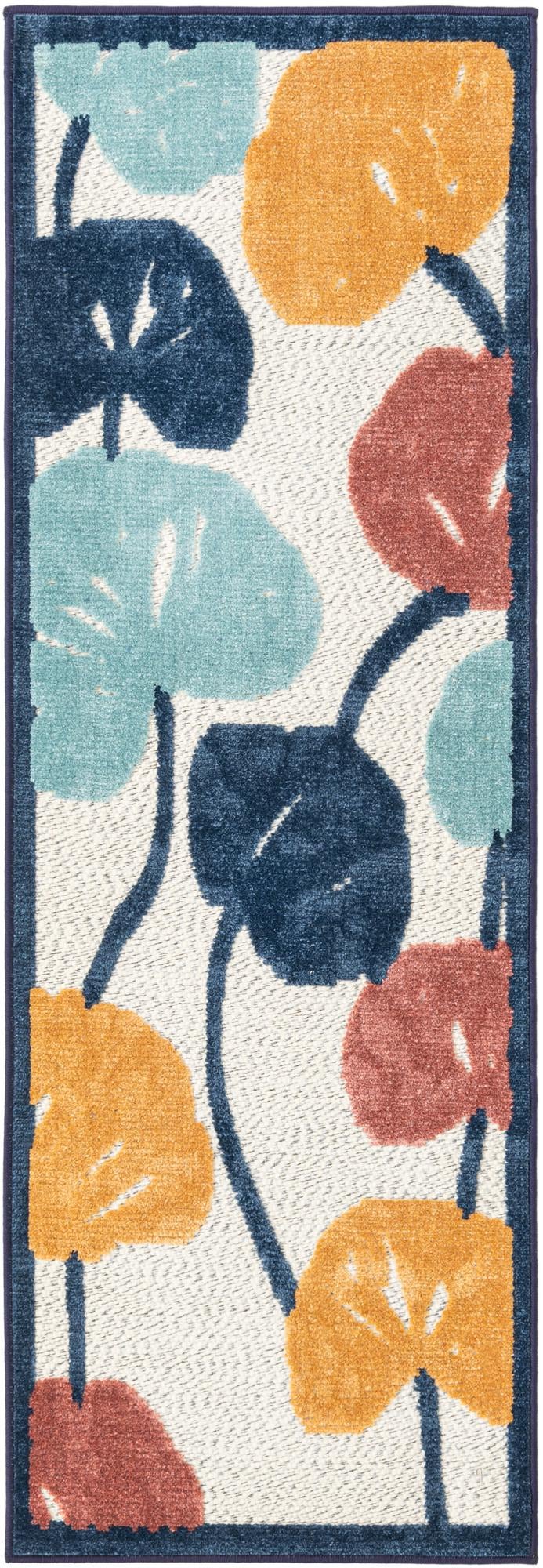 Caribbean Terrace Collection Area Rug -  Grenada Runner Ivory  lifestyle 33