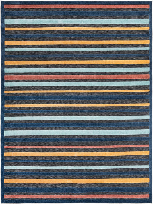 Caribbean Terrace Collection Area Rug -  Martinique Rectangle Charcoal Main