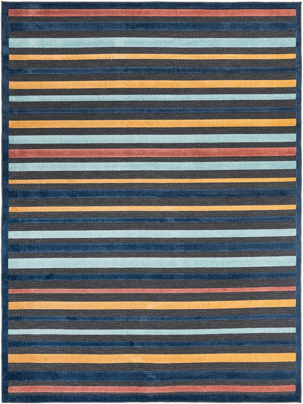 Caribbean Terrace Collection Area Rug -  Martinique Rectangle Charcoal Main