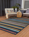 Caribbean Terrace Collection Area Rug -  Martinique Rectangle Charcoal  lifestyle 3
