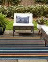 Caribbean Terrace Collection Area Rug -  Martinique Square Charcoal  lifestyle 22