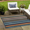 Caribbean Terrace Collection Area Rug -  Martinique Square Charcoal  lifestyle 55