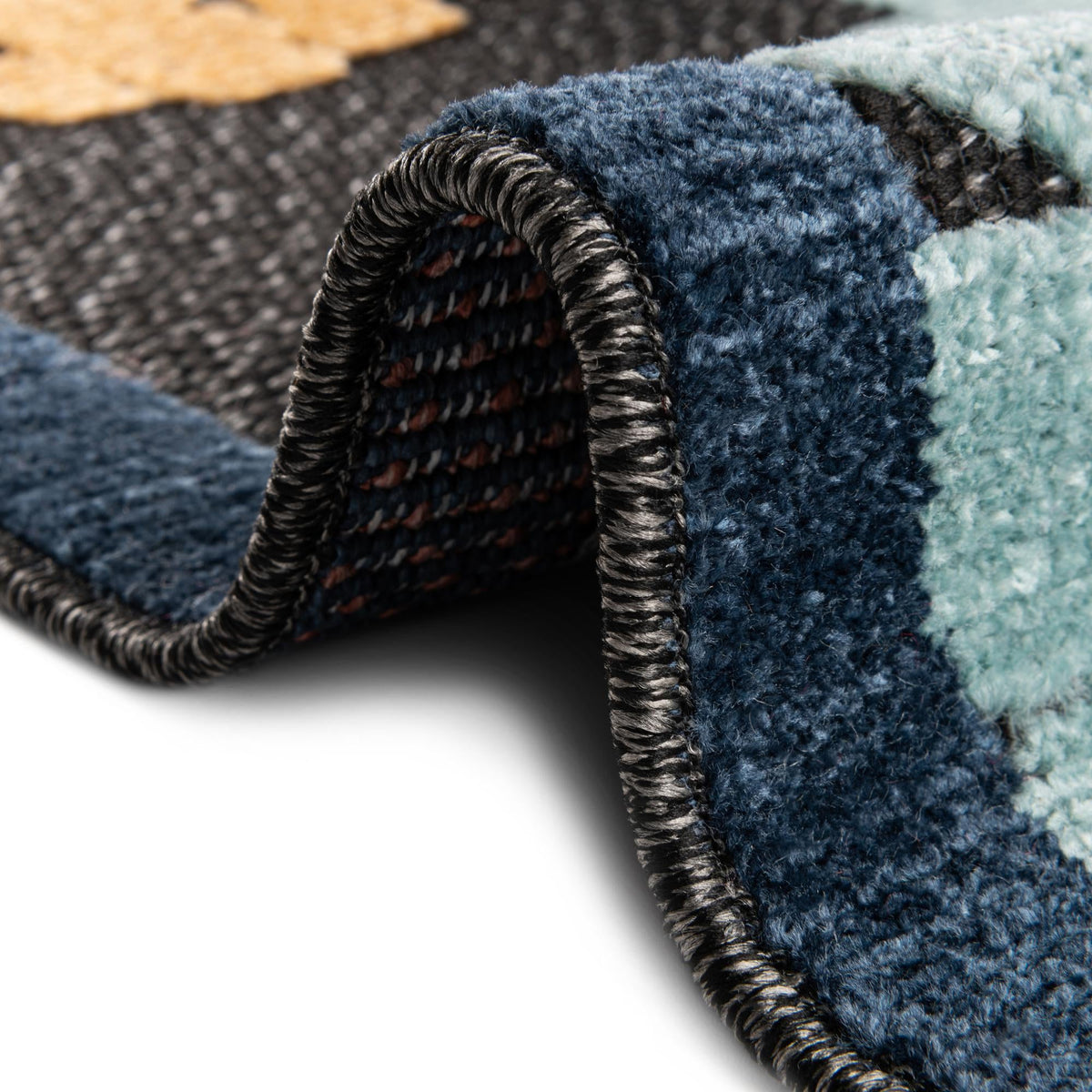 Caribbean Terrace Collection Area Rug -  Nevis Rectangle Black  lifestyle 9