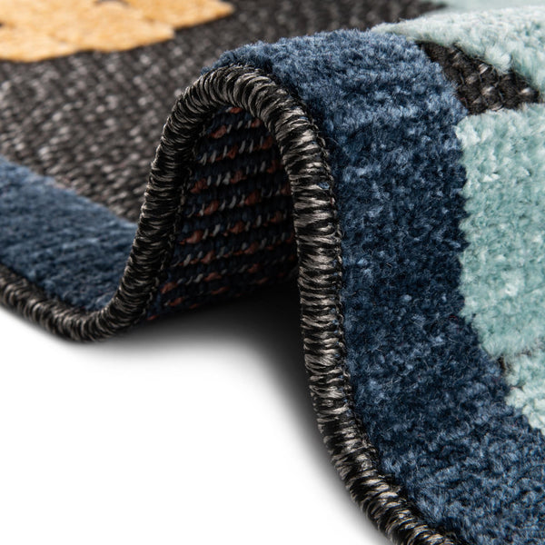 Caribbean Terrace Collection Area Rug -  Nevis Rectangle Black  lifestyle 9