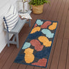 Caribbean Terrace Collection Area Rug -  Nevis Runner Black  lifestyle 82