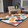 Caribbean Terrace Collection Area Rug -  Nevis Rectangle White  lifestyle 19