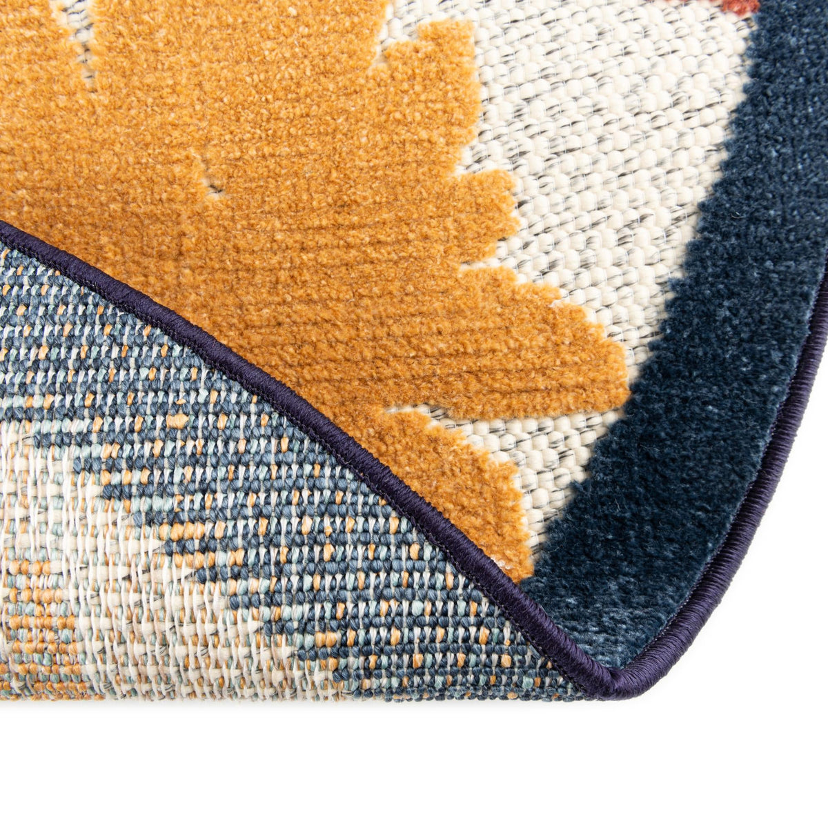 Caribbean Terrace Collection Area Rug -  Nevis Round White  lifestyle 54