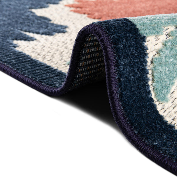 Caribbean Terrace Collection Area Rug -  Nevis Round White  lifestyle 59