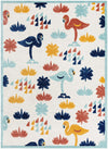 Caribbean Terrace Collection Area Rug -  StLucia Rectangle White  lifestyle 2